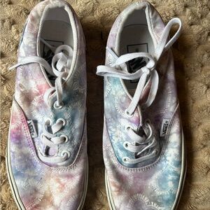 Vans Blue and Pink Tie-Dye Sneakers